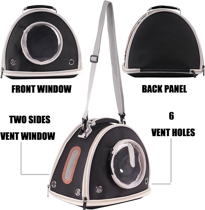 Guinea Pig Travel Carrier Cage, Portable Carry Bag - Image 3
