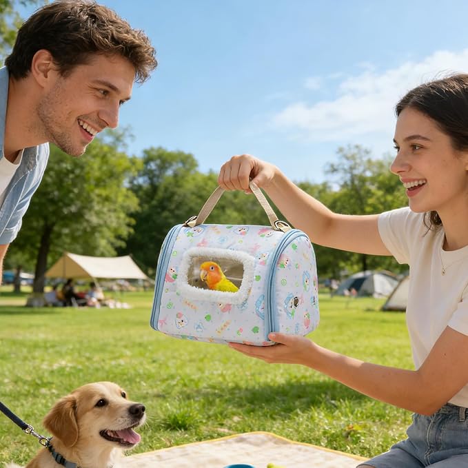 Bird Travel Carrier - 450g Lightweight Parrot Transport Box - Image 4