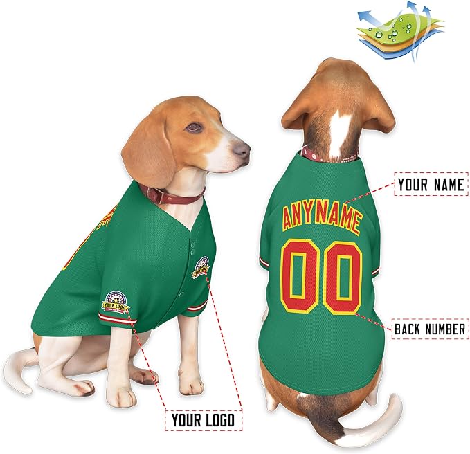 Custom Dog Baseball Jersey - Image 3