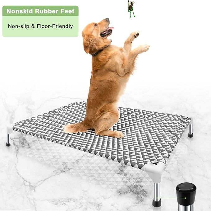 Elevated Outdoor Dog Bed, Large Size, Cotton Material, Non-Slip Feet, Fits up - Image 6