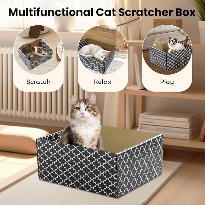Cardboard Cat Scratcher Box - Image 6