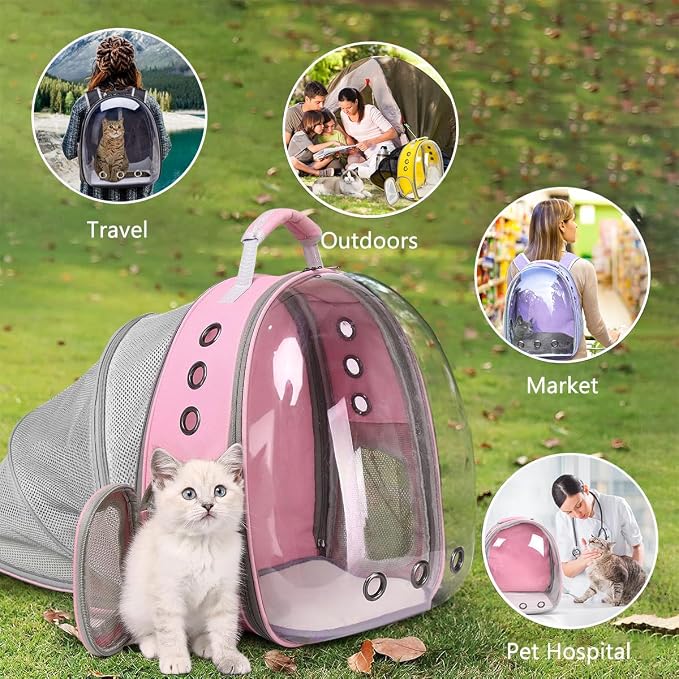 Cat Backpack Carrier Back Expandable Bubble Pet Carrier Backpack - Image 7