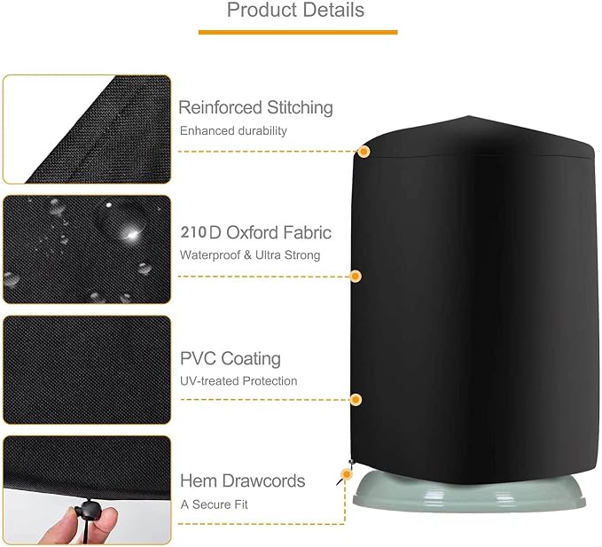 Yumna Fountain Cover 210D Oxford Waterproof Dustproof Cover, Heavy Duty - Image 8