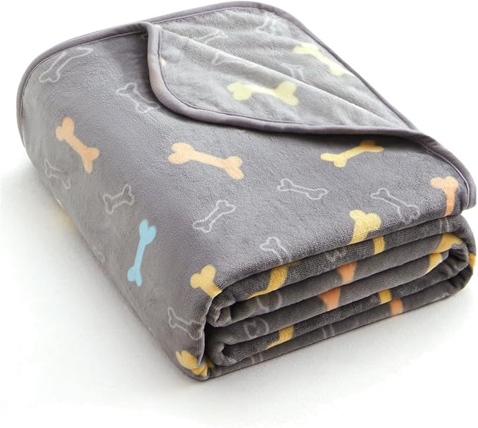 Allisandro Luxurious Dog Blanket, 350 GSM Super Fuzzy Microplush Fleece Pet by ALLISANDRO
