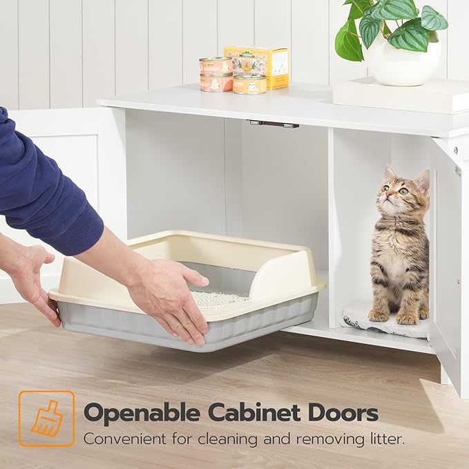 HOOBRO Litter Box Enclosure, Cat Litter Box Furniture - Image 6
