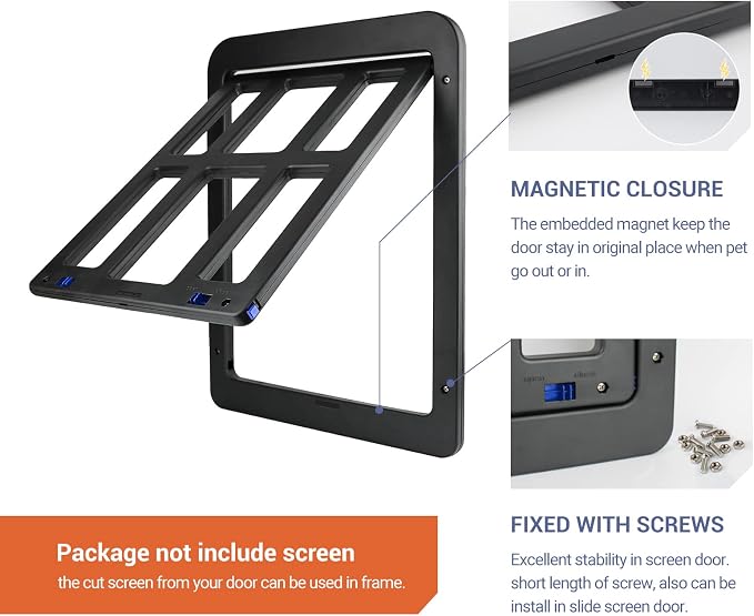 PETLESO Small Pet Door for Screen & Sliding Doors - Image 5