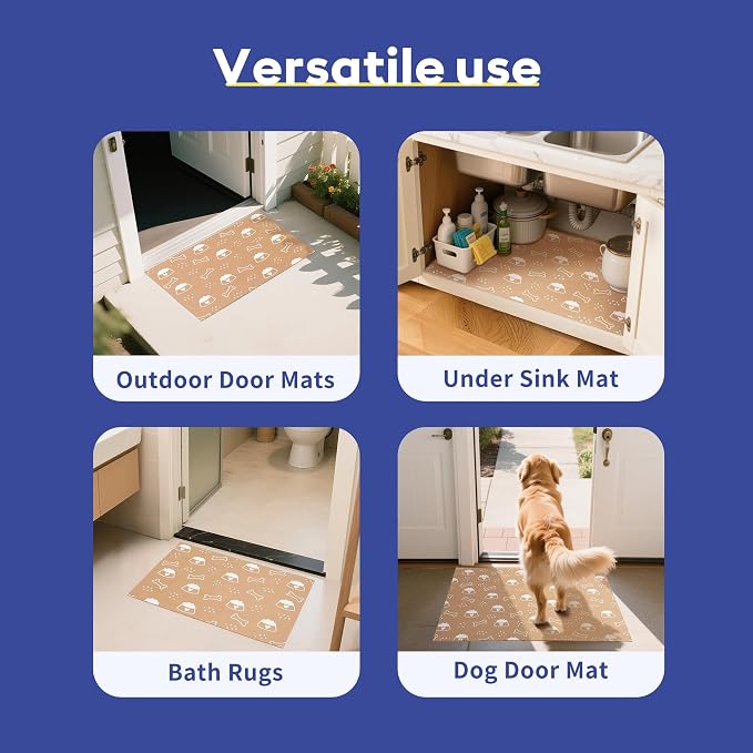 Cooyes Large Dog & Cat Food Mat 16"×24", Ultra-Absorbent Dog Bowl Mat - Image 9