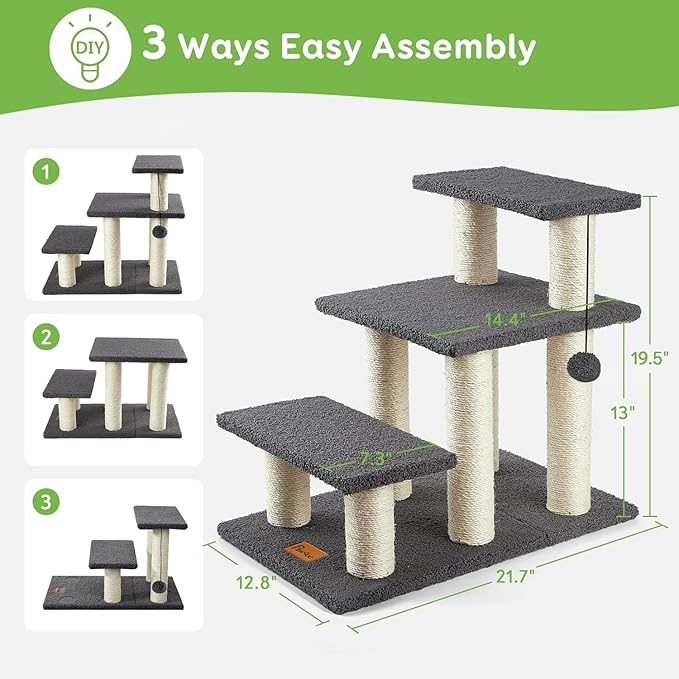 Pawque Dog Stairs & Cat Scratching Post Pet Steps - Image 5