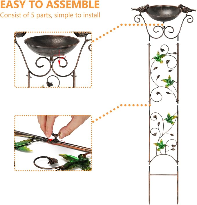 SUNNYPARK Antique Garden Iron Trellis - Image 3