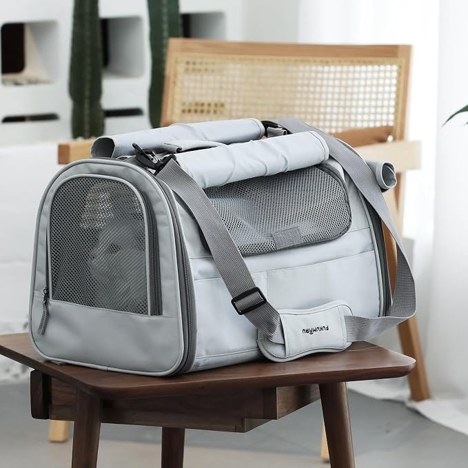 FUKUMARU Cat Carrier, Soft-Sided Small Dog Carrier, Large Cat Travel Bag - Image 7