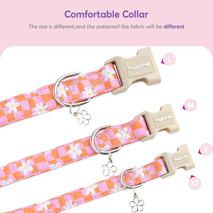 Faygarsle Floral Dog Collar, Spring Summer Design - Image 5