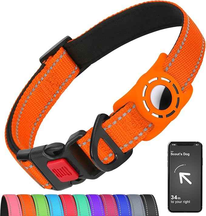 Airtag Dog Collar with AirTag Holder