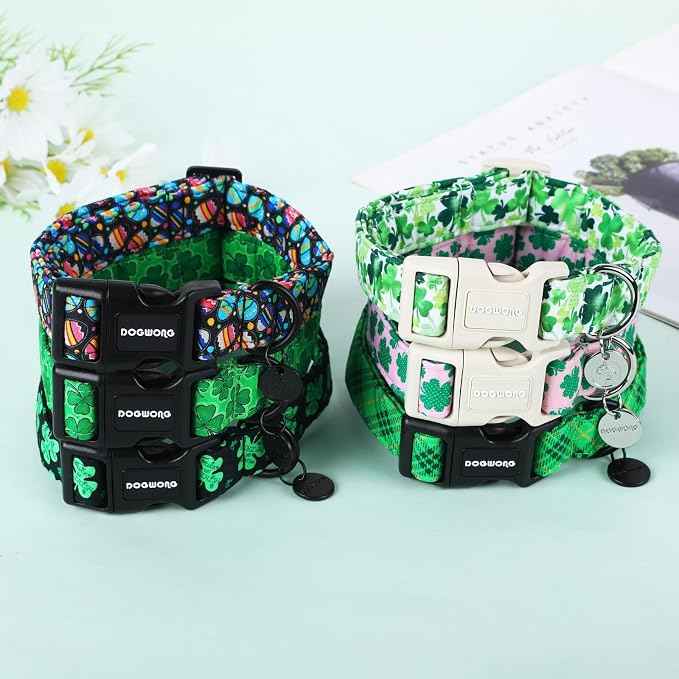 DOGWONG St. Patrick's Day Dog Collar