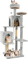 58.5inch Large Cat Tree Tower Condo by TSCOMON