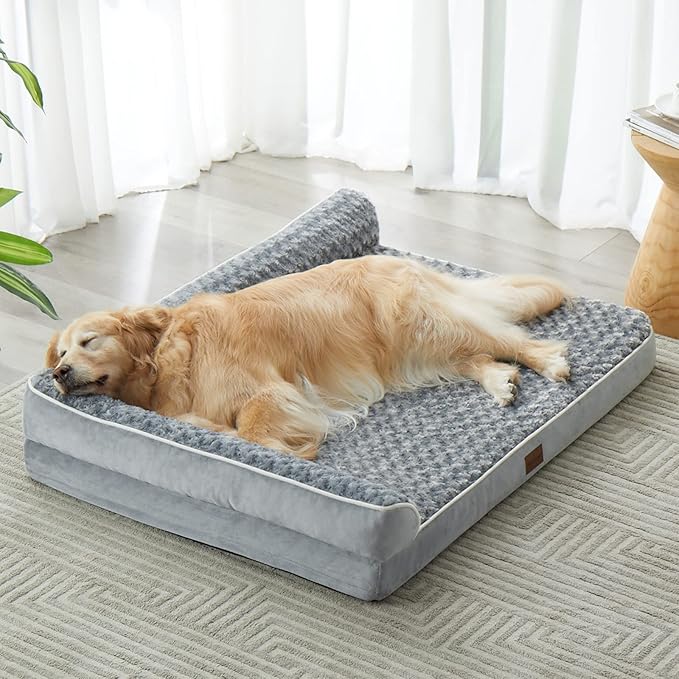 BFPETHOME Orthopedic Dog Bed for Large Dogs-Big Waterproof Sofa Dog Bed by BFPETHOME