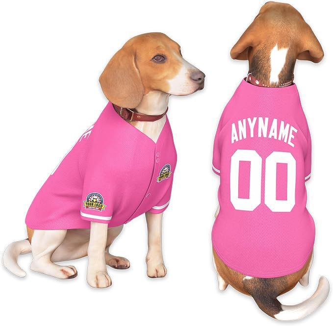 Custom Dog Baseball Jersey by KXK