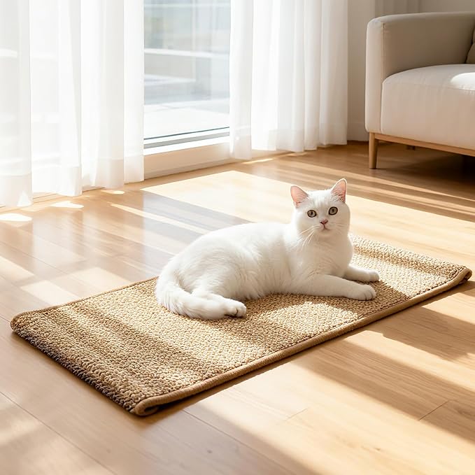 Ordora Large Cat Scratcher Mat: 31.5 X 14 Inch Upgrade Soft Sisal Horizontal by ORDORA