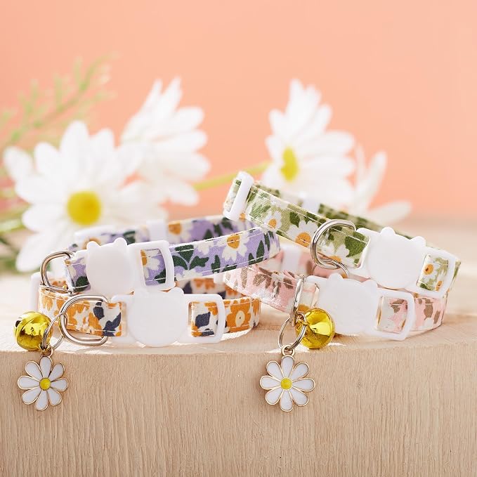 4 Pack Cotton Breakaway Cat Collar - Image 3