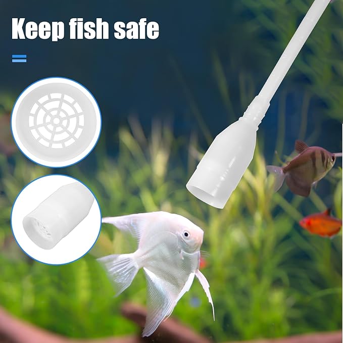 AQUANEAT Aquarium Vacuum Siphon, Fish Tank Water Changer, Gravel Cleaner - Image 4