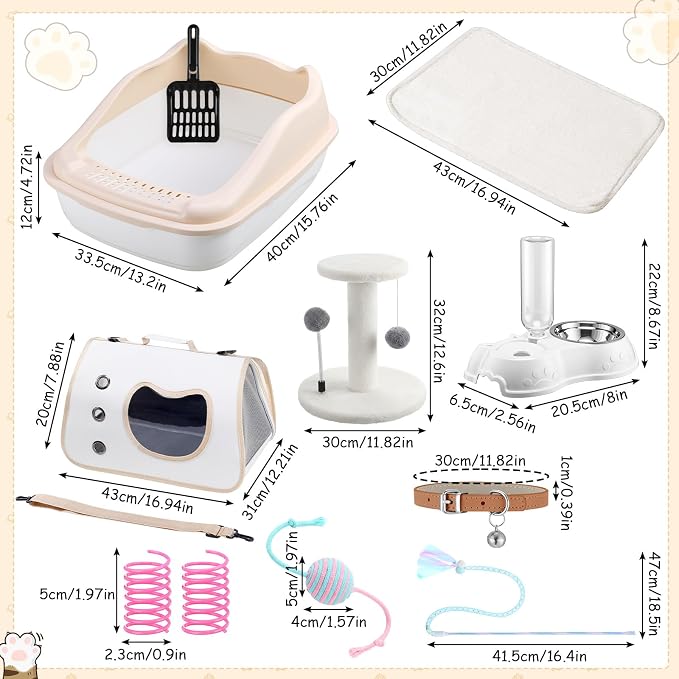 Eccliy Kitten Starter Kit, Pet Toy, Folding Carrier, Climbing Frame, Automatic - Image 3