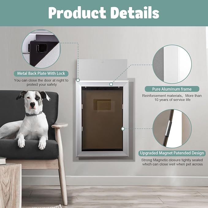 Dog Door Aluminum Pet Door - Image 2