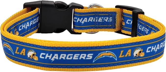 NFL PET Collar Los Angeles Chargers Dog Collar, Large Football Team Collar - Image 2