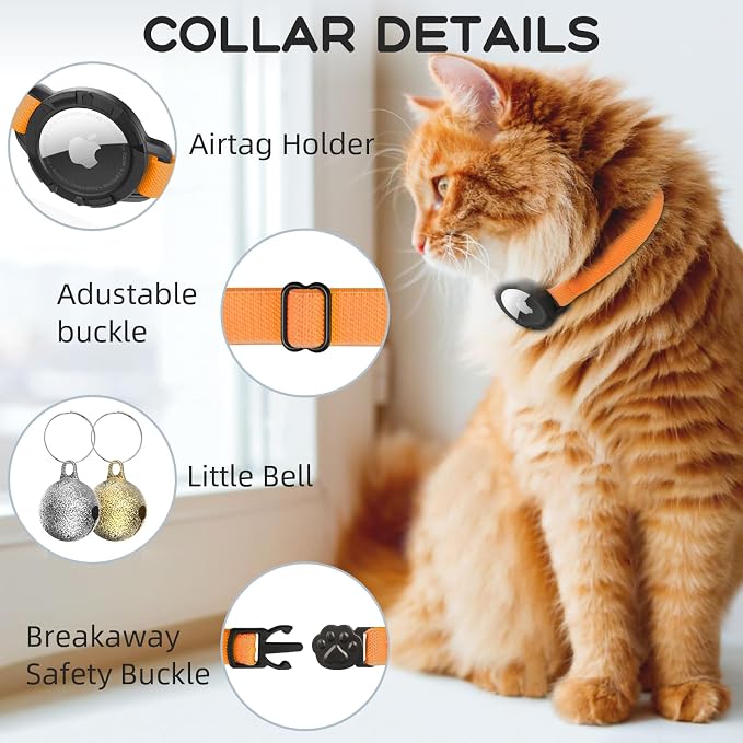 AirTag Cat Collars, Stretchy Collar - Image 5