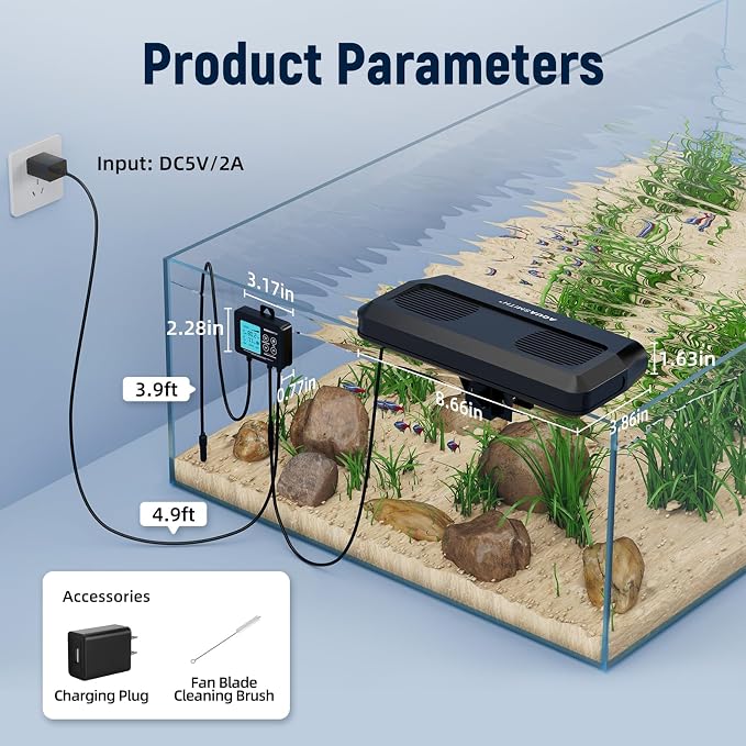Aquarium Chiller Fan, Fish Tank Cooler - Image 7