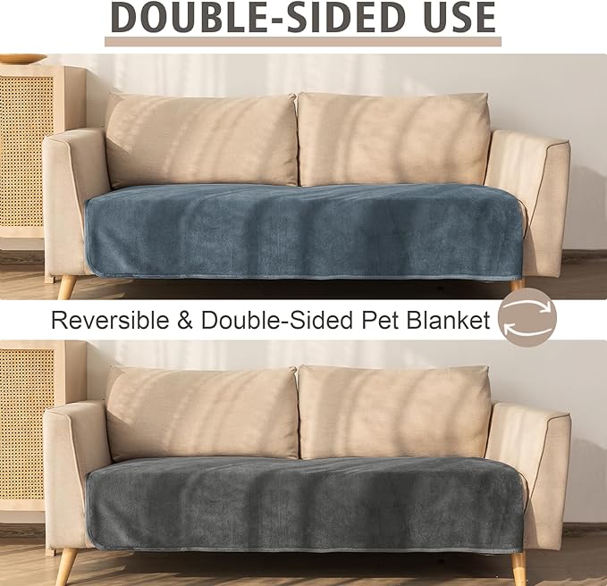 Ameritex Pet Bed Blanket Reversible 100% Waterproof Velvet Super Soft - Image 5