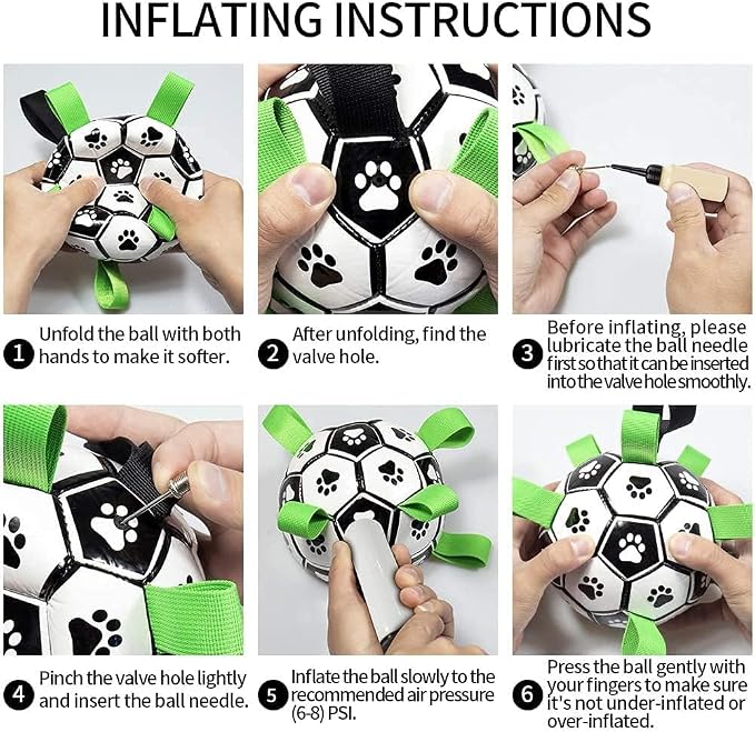 QDAN Dog Toys for Small Medium Puppy, Soccer Ball for Dogs - Image 7