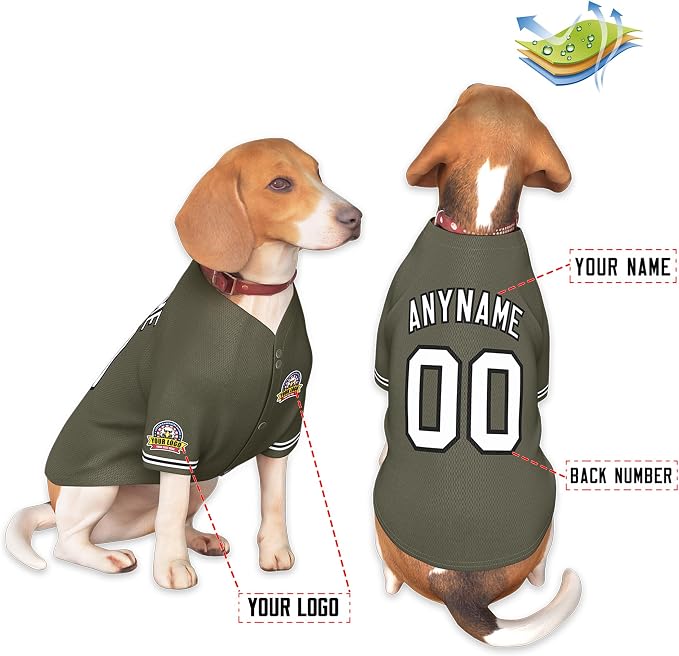 Custom Dog Baseball Jersey - Image 3