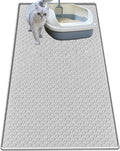 Cat Litter Mat for Litter Box, Silicone Large Cat Litter Trapping Mat by Jacooxi
