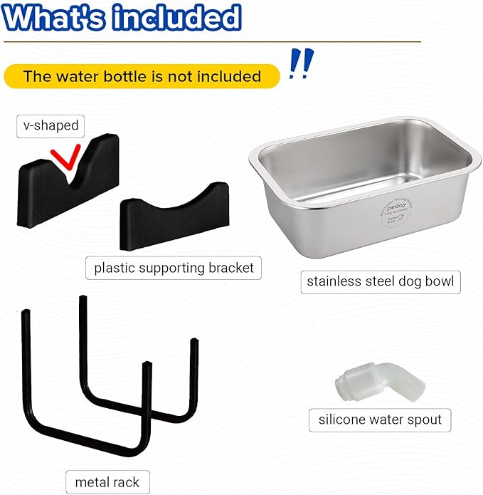 PEDAY Automatic Dog Waterer for Large & X-Large Dogs, Human Grade 18/8 - Image 2