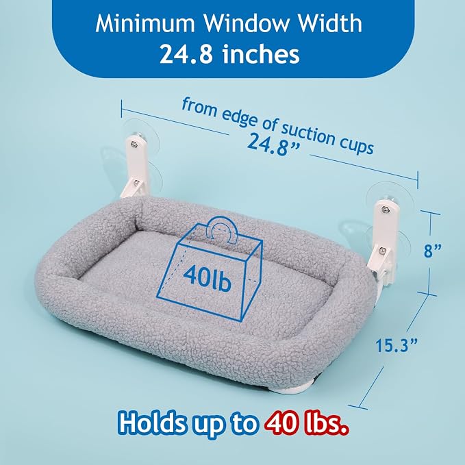 Zakkart Foldable Cat Hammock for Window - Image 4