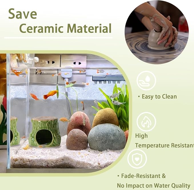 Aquarium Decor Cave Betta Fish Aquarium Accessories Ornaments Hiding Cave - Image 3