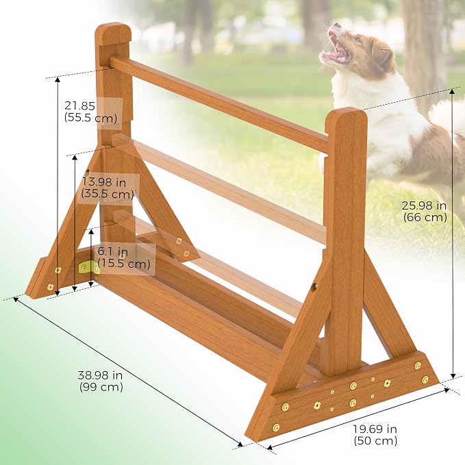 Dog Agility Set, Wooden Dog Agility Jumps & Dog Hurdles, Dog Agility Equipment - Image 5
