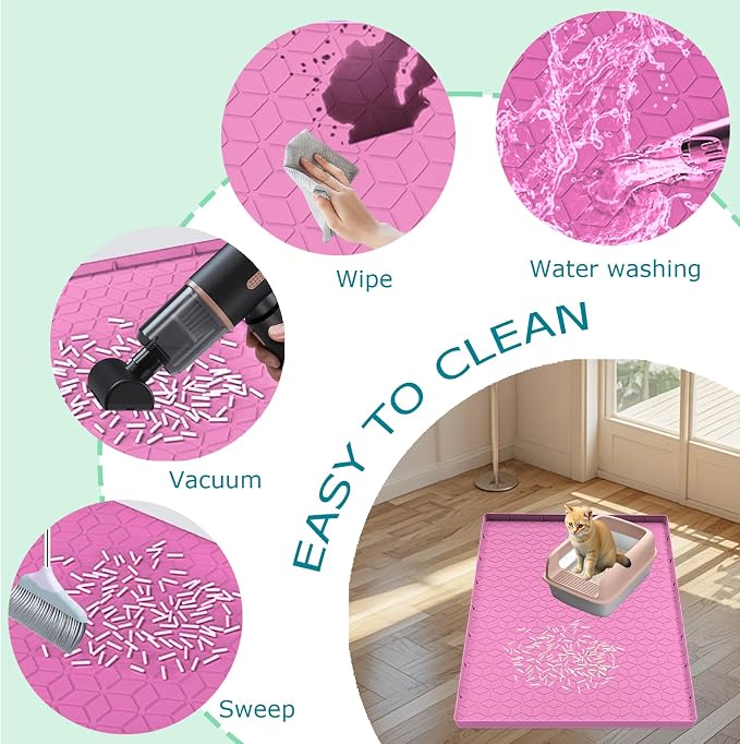 Cat Litter Mat, Silicone Large Cat Mat - Image 4