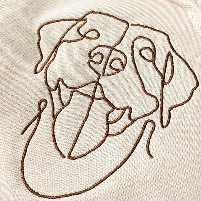 Custom Pet Embroidered Sweatshirt, Custom Dog Face Embroidered Sweatshirt - Image 5