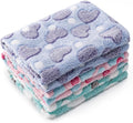 1 Pack 3 Blankets Super Soft Fluffy Premium Fleece Pet Blanket Flannel Paw by CADONO