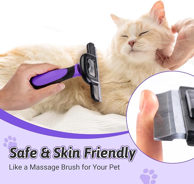 MIU COLOR Long Hair Pet Grooming Brush, Deshedding Tool - Image 6