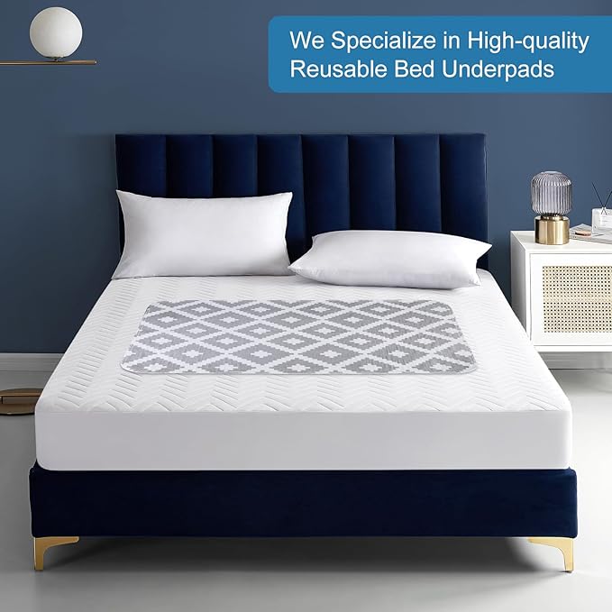 OUTCREATOR® Washable Bed Pads 34" x 36", Incontinence Mattress Protector - Image 7