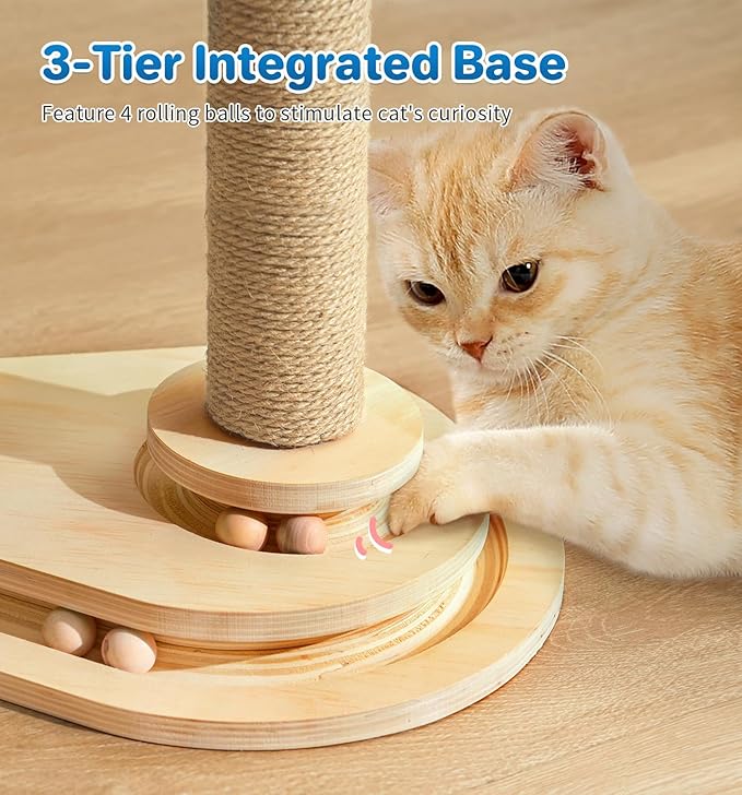 Made4Pets Cat Scratching Post, Cat Self Groomer - Image 5