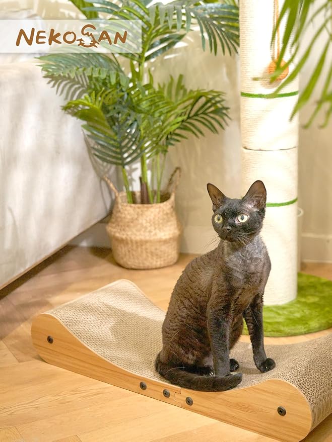 Nekosan Cat Scratcher Cardboard Bed, 27.5" Extra Large Cat Scratch Sofa Bed - Image 5