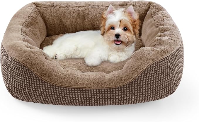 INVENHO Small Dog Bed Orthopedic Warming Soft Calming Sleeping Durable by INVENHO
