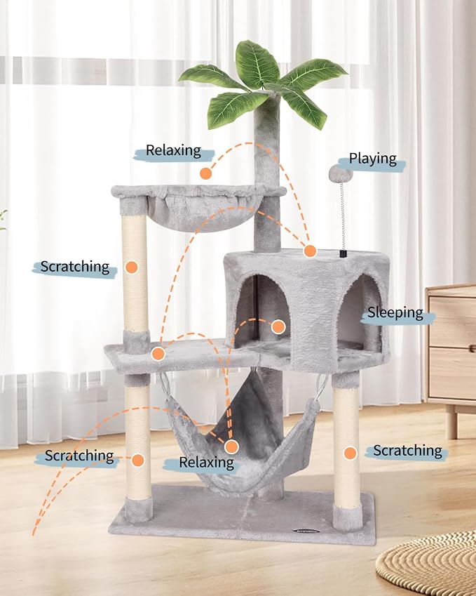 KIYUMI Cat Tree Cat Tower Condo - Image 2