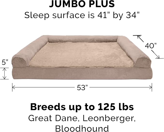 Furhaven Orthopedic Dog Bed for Large Dogs w/ Removable Bolsters & Washable - Image 2