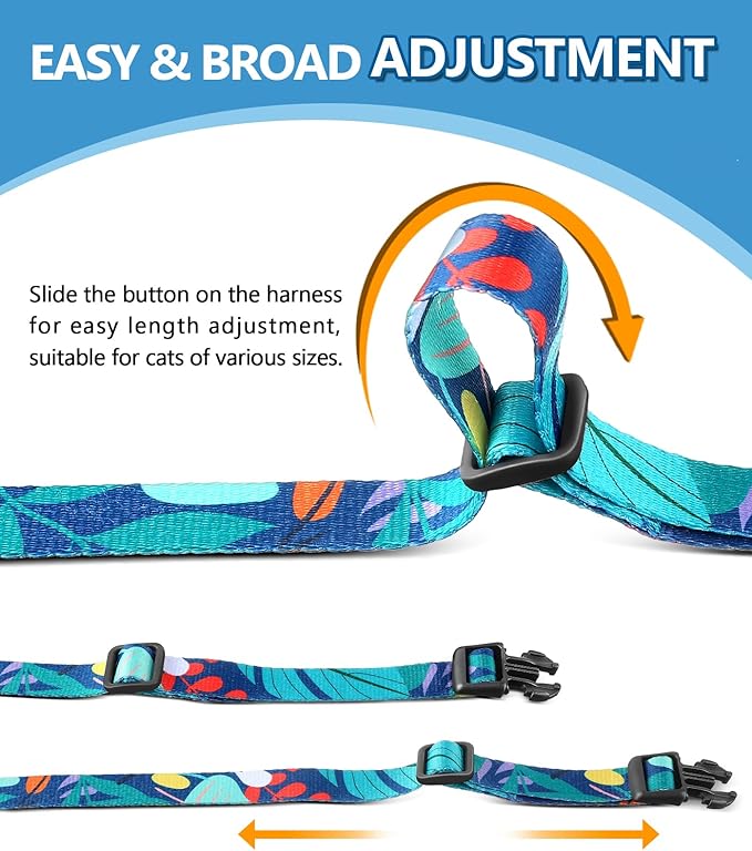 Halypet Cat Harness and Leash Set, Escape Proof Cat Harness, Comfortable Soft - Image 6