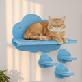 Cat Wall Shelves for Large Cats – 4-Piece Wall Mounted Cat Furniture Set by WhiskersEmpire