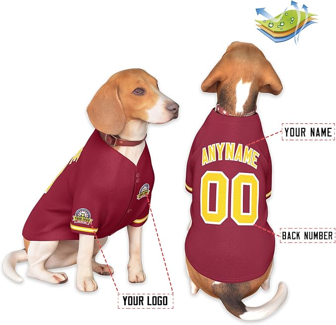 Custom Dog Baseball Jersey - Image 3