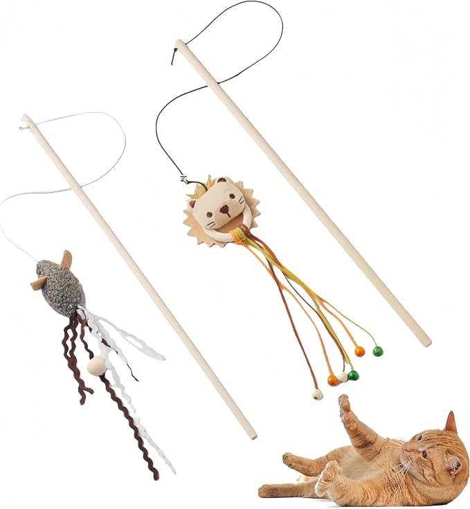 NOWFRESH Cat Wand Toy Set, Equipped by Unknown